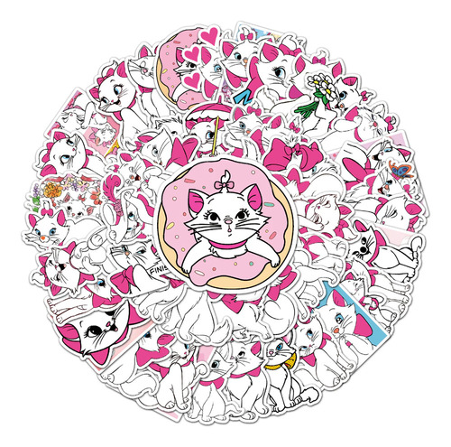 Marie - Set 50 Stickers / Calcomanías / Autoadhesivos