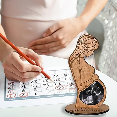 Marco De Fotos Con Ecografía Para Mujer Embarazada, Regalo P
