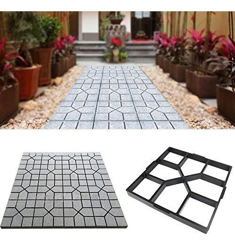 Path Maker Plastic Concrete Mold Jardin Diy Lawn Paving Squa