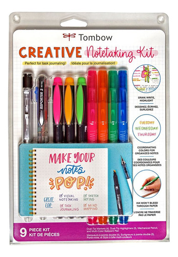 Kit Creativo Para Tomar Notas Tombow 9 Piezas