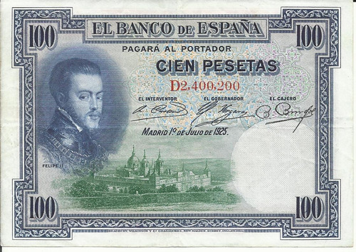 España 100 Pesetas 1925