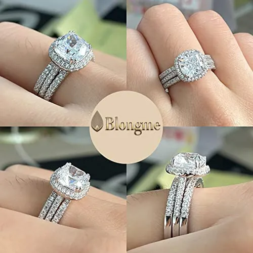 Anillo De Compromiso Ajustable Compatible Con Tamaño 4-12.