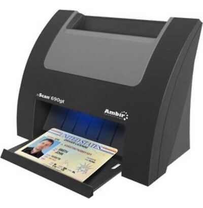 Ambir Nscan 690gt Duplex Id Card Scanner - 48-bit Color  Vvc