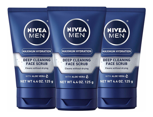 Lavado Facial Con Exfoliante Nivea For Men, Tubo De 4.4&nbsp