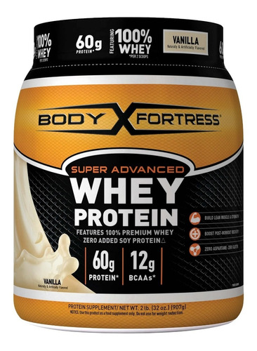 Body Fortress Whey Protein Sabor Vainilla 907 Gr