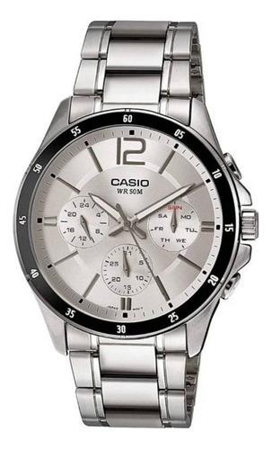 Reloj Casio Mtp1374d-7 Hombre Metal Wr50m Somos  Tienda 