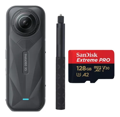 Cámara Deportiva Insta360 X5+ 128gb + Selfie Stick Invisible