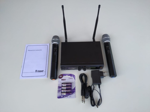 Imagem 5 de 9 de Microfone Sem Fio Duplo Staner, Modelo Srw 48 D