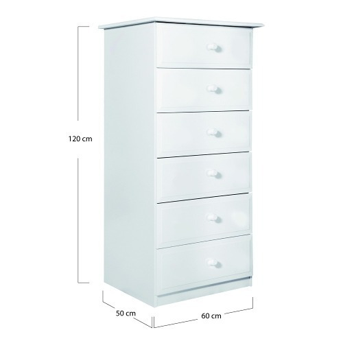 Imagen 3 de 10 de Chiffonier Geza Recto Satinado Blanco