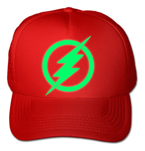 Gorra Flash Logo Brillan En La Oscuridad