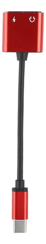 2 En 1 3.5mm Tipo C Adaptador De Audio Convertidor De Audio