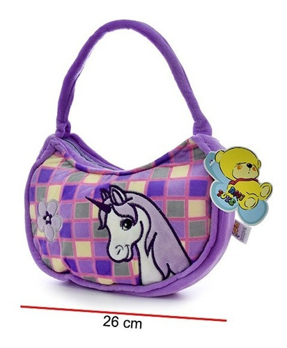 Cartera Unicornio De Peluche  Divina Carterita Funny Land !