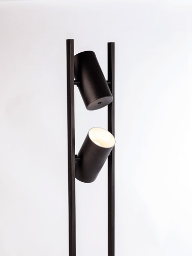 Imagen 3 de 9 de Lampara De Pie Recta Paralelas 2 Luces E27 Led Deco