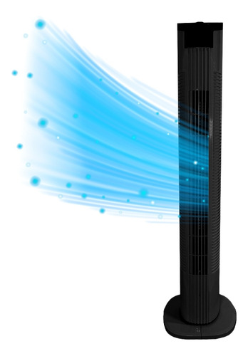 Ventilador De Torre Silencioso 80cm 3 Velocidades Compacto Cantidad De Aspas 0 Estructura Negro Diámetro 20 Cm Frecuencia 60 Hz Material De Las Aspas Plástico