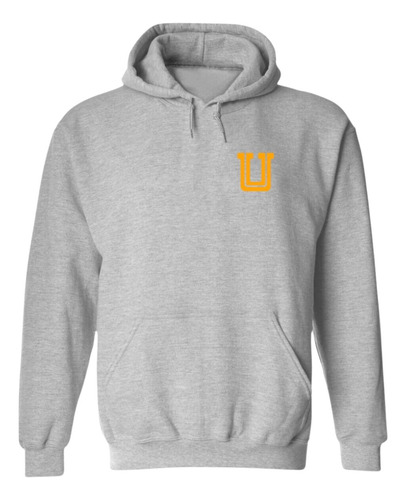 Sudadera Deportiva Mujer Hoodie Tigres Uanl Logo U Amarillo