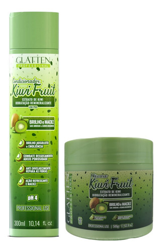 Glatten Kiwi Fruit Condicionador E Máscara