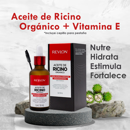 Serum Capilar Aceite Ricino Puro 100% Revlon Orgánico 50ml