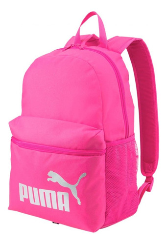 Mochila Puma Phase Backapack 799 Color Rosa Chicle Diseño De La Tela Liso