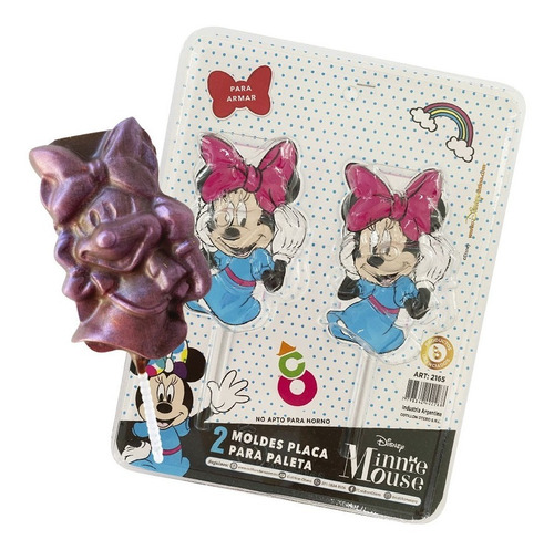 Placa Molde Paleta Pascua Minnie X 2 U Disney Original Repo 