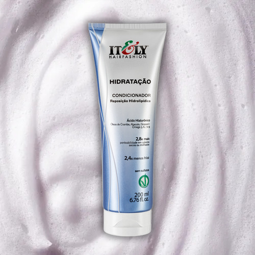 Condicionador Itely Hidratação 200ml - Cabelo Solto E Macio