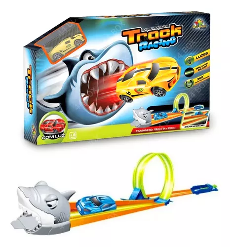 Pista de corrida Hot Wheels - Mattel - 2008, Tubarão - Medidas fechada: 35  x