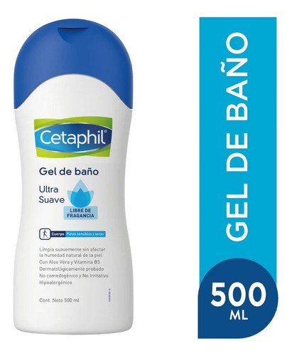 Cetaphil Gel De Bao Ultra Suave Pieles Sensibles Y Seca