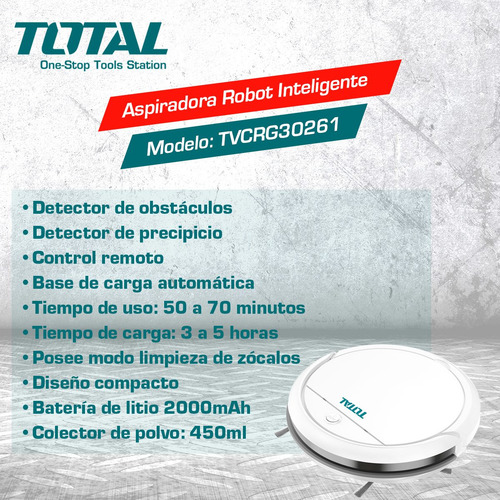 Imagen 5 de 9 de Aspiradora Robot Inteligente Total Cuotas