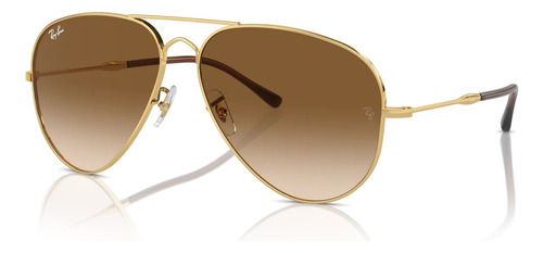 Lentes Ray Ban Rb3825 Old Aviator Gota Grande Gradient Cafe