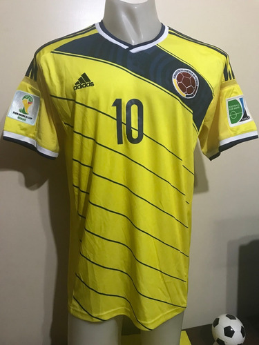 Camiseta Colombia Brasil 2014 James Rodríguez 10 Real Madrid