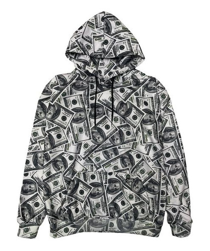 Sudadera Estampada Dollar Bills Unisex Over12