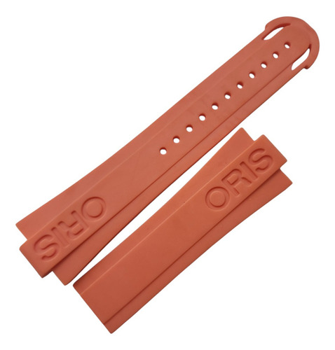 Extensible Caucho Naranja 25mm Compatible Oris Pro Diver Ancho De La Correa 2.5 Cm