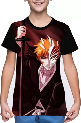 Camiseta/camisa Infantil Bleach Personagens - Anime Bleach