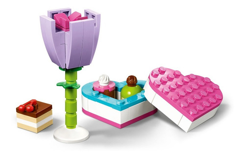 Imagen 2 de 3 de Lego Caja De Chocolates Y Flor Polybag Friends 30411