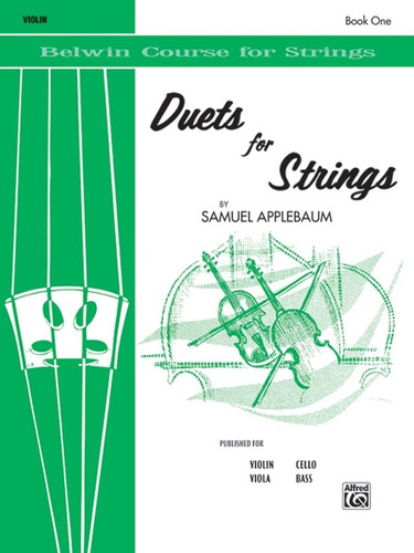 Duets For String Book One (violin) Belwin Course For Strings