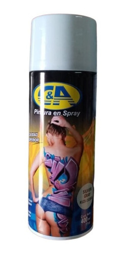 Pintura En Spray Silver Grey #125  -  C&a