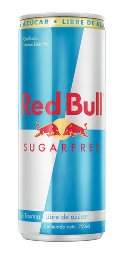 Bebida Energetica Red Bull Sugar Free 12 Latas De 250ml
