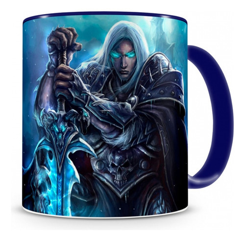 Caneca World Of Warcraft Artha I Azul