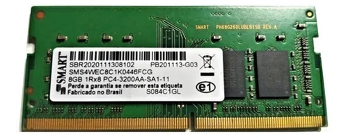 Memória Note 8gb Ddr4 3200mhz Pc4-3200-sa1-11 1rx8