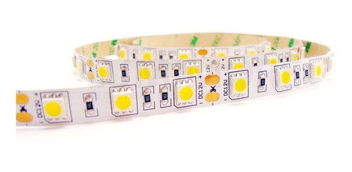 Imagen 3 de 8 de Tira Led Calida 5050 Interior X 5mts 14,5w Led Alto Brillo