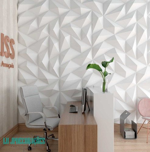 Imagem 8 de 10 de Placas 3d De Parede Revestimentos Decorativos Trapézio 10m²