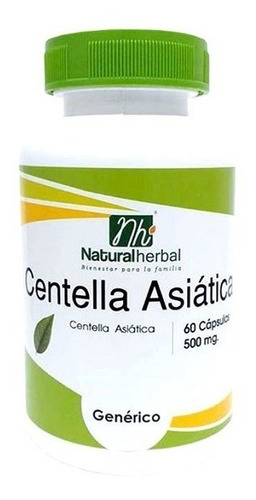 Centella Asiatica 60 Cápsulas 500 Mg