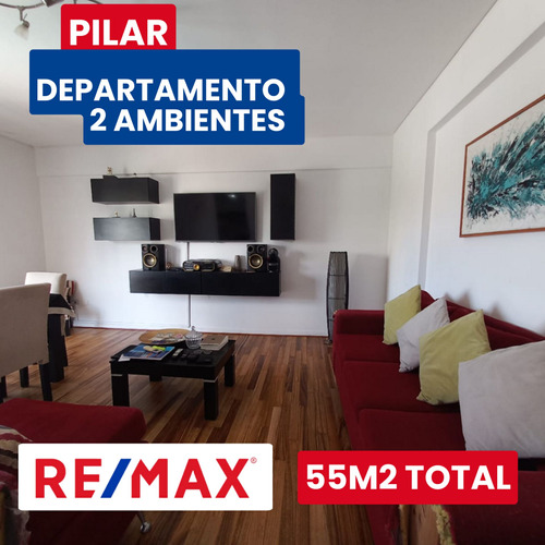 Departamento 2 Ambientes Centro De Pilar  55mts