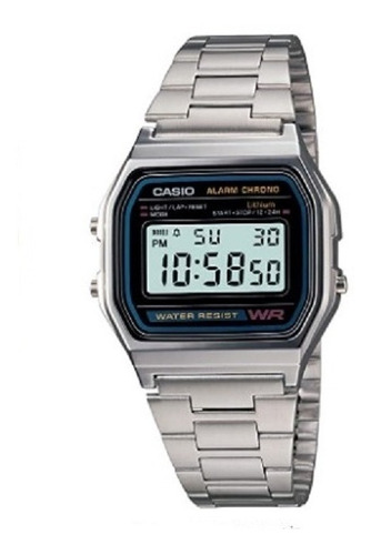 Relogio Casio F91 Pulseira Em Aço Prata Original*