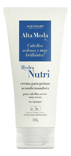 Alta Moda Hydra Nutri Crema Para Peinar Reparadora 200g