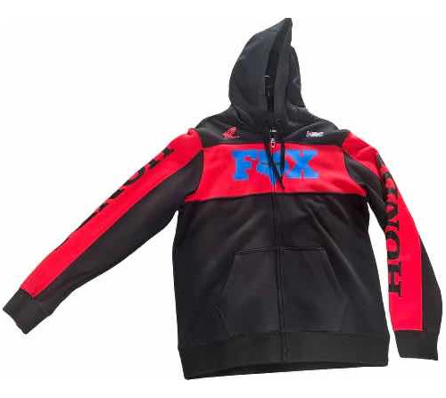 Sudadera Fox/honda Negra/roja L