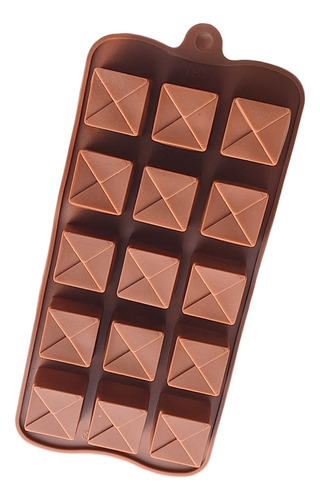 *molde De Silicon 15 Cuadros Cubos Choco Jabon Gomita