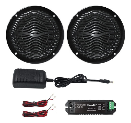 Herdio Altavoces Coaxiales Bluetooth De 6.5 Pulgadas