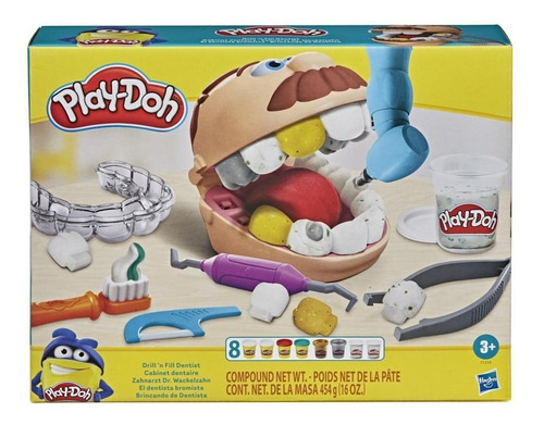 Set Play-doh El Dentista Bromista X6 Masas Accesorios (9345)