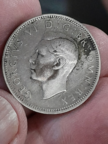 Moneda Inglaterra 1 Shilling 1946 Km#853 Ref 583 Libro 3