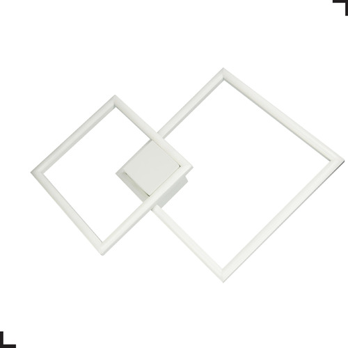 Luminária Led Quadro Duplo Zenite - 75w - Branco Fosco